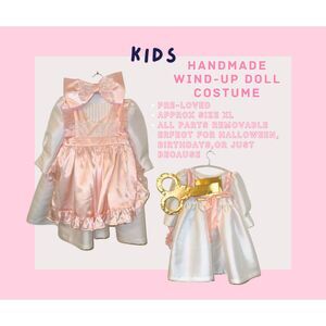 Handmade Kids Wind-Up Doll Costume Set